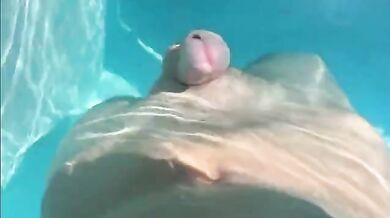 Swimming Pool Masturbation Hands Free Orgasm