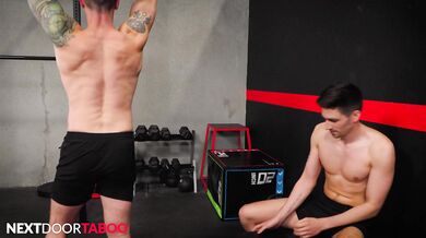 Tatted StepDaddy & Jock Stepson Spitroast Beefy Trainer - NextDoorTaboo