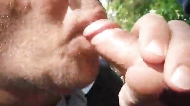 Outdoor Gay Fun with Amateur Couple