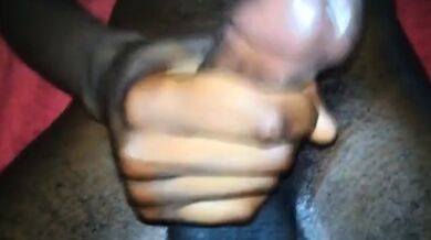 Black Guy Gets an Anal Massage and Fuck from a Young Stud