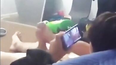 Asian Twink Cums While Watching Porn