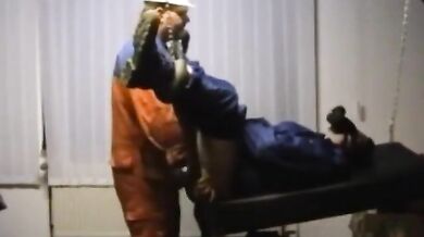 Bearded Daddy Barebacks Worker