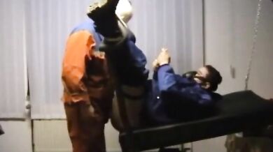 Bearded Daddy Barebacks Worker
