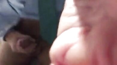 Big-Cock Daddy Strokes at Work
