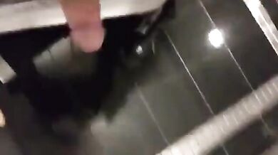 Big-Cock Daddy Strokes at Work