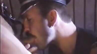 Homo chap with fetish swallows his partner's hard weenie