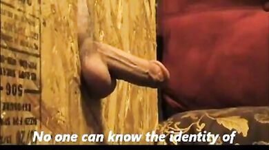 First Gloryhole Experience with a Black Man