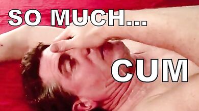 Gay men risky anal fucking and a massive facial cumshot