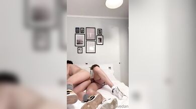 Having Fun At Home With His Best Friend