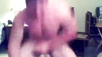 Ginger Muscle Stud Masturbates on Webcam