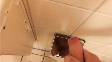 Public Restroom Handjob and Masturbation Compilation