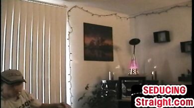 Cockhungry gay mouthfucked by str8 jock