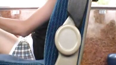 Twink Handjob in the Bus