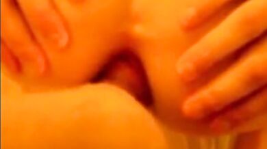 He cums in my ass so good - bareback amateur fuck