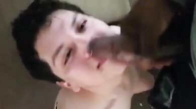 Big Cock Interracial Amateur Fucks Lil' Twink Bruno