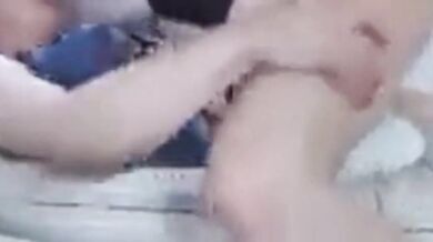 Crossdresser's Anal Virginity Taken by Twink Roommate